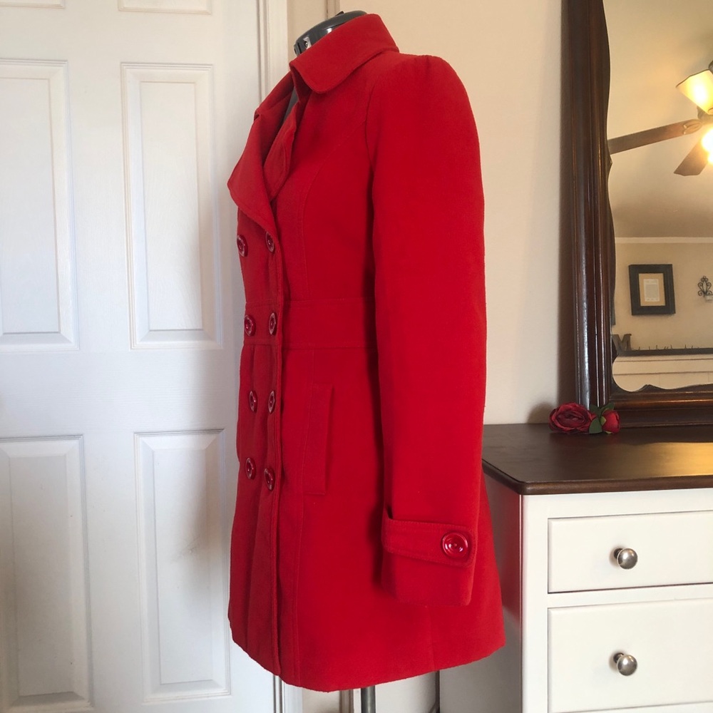 Forever 21 RED Peacoat, L - Picture 4 of 11